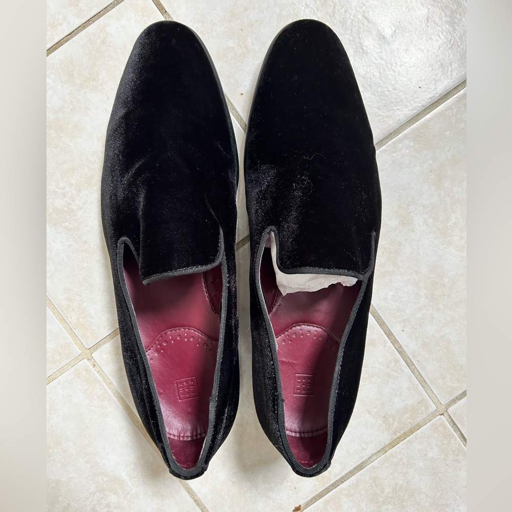 The Black Tux Velvet Tuxedo Slippers
